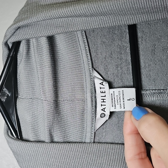 Athleta Pranayama Restore Wrap/Cardigan Light Gray - Womens Size Large - Picture 4 of 7